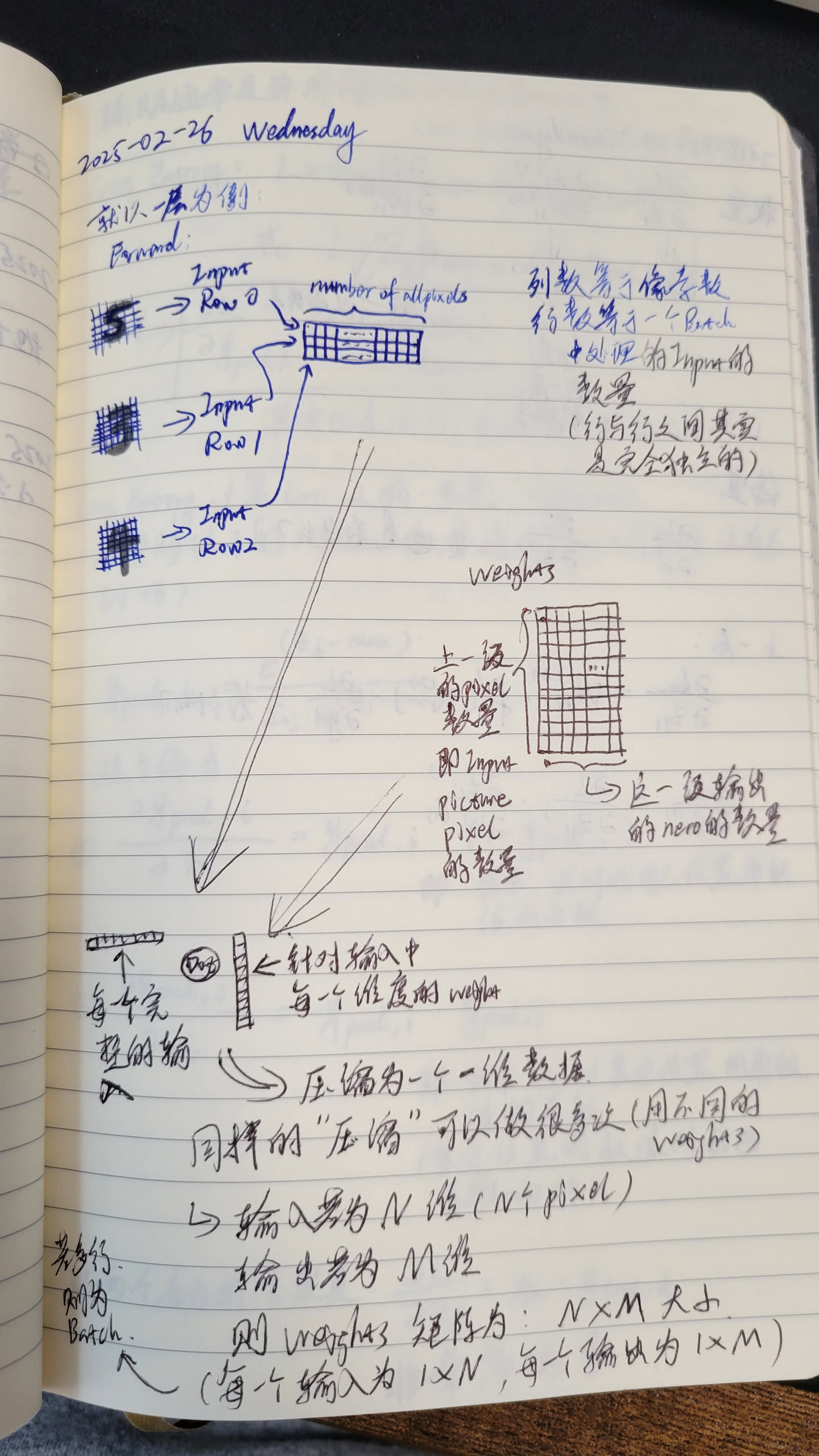 about the batch and dimensions