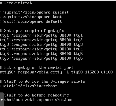content of /etc/inittab